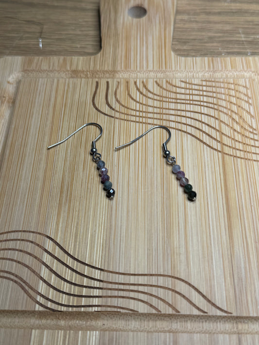 Boucles d’oreilles Iolite AC Inoxydable argenté
