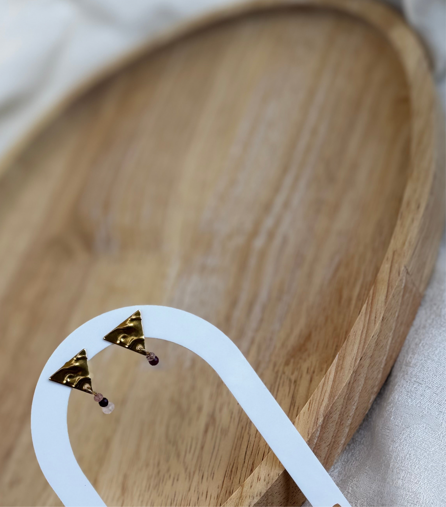 Boucles d’oreille Flamme Rose