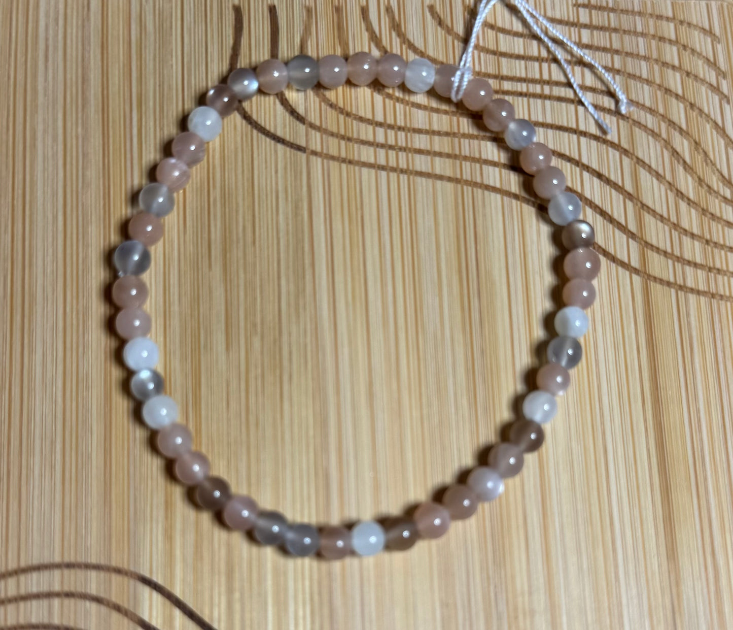 Bracelet pierre de lune 4mm