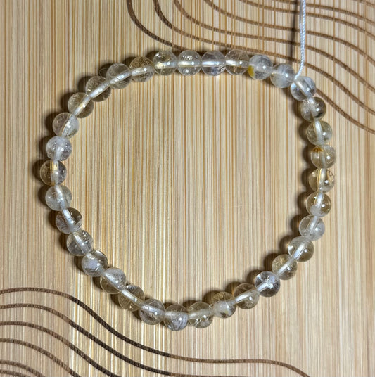 Bracelet Améthyste jaune 6mm