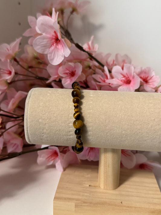 Bracelet Œil de tigre 4mm-6mm-8mm