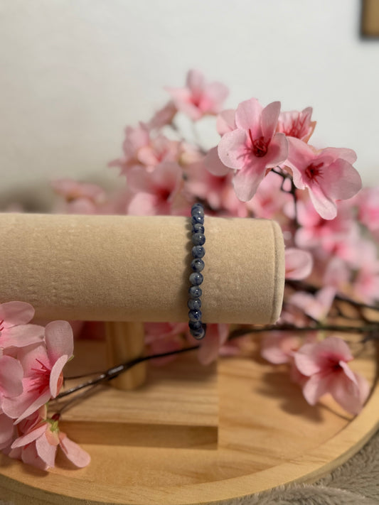 Bracelet Sodalite 6mm Élastique