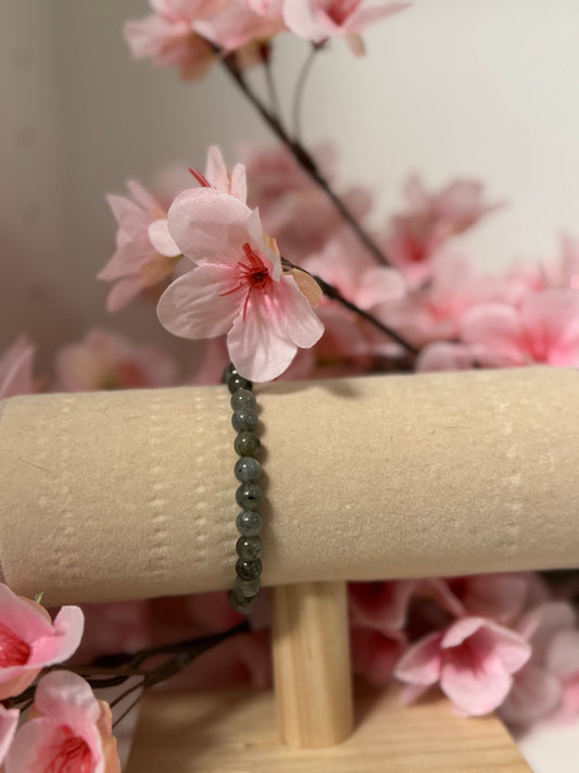 Bracelet Labradorite 6mm Élastique