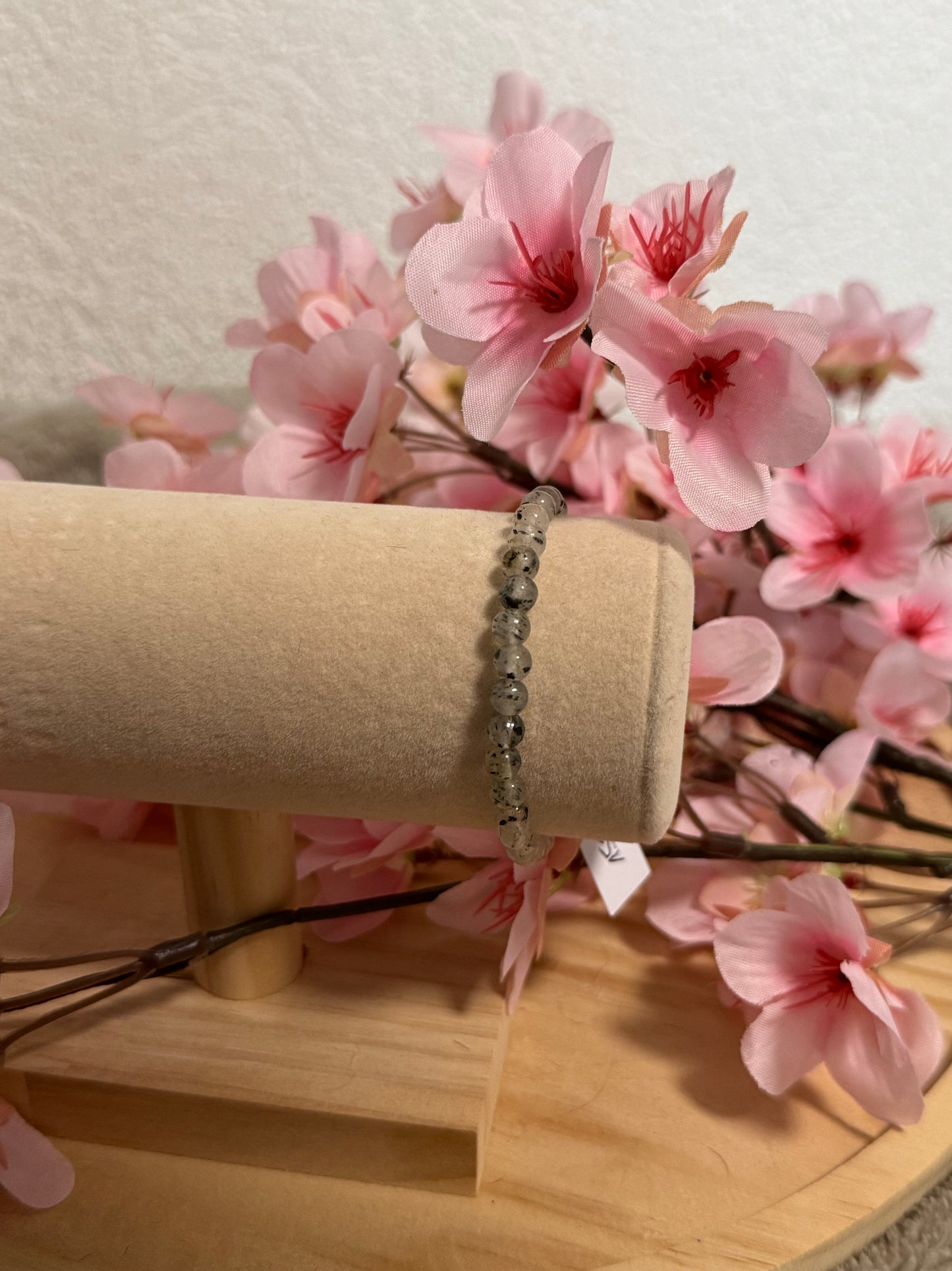 Bracelet Quartz rutile 6mm Élastique